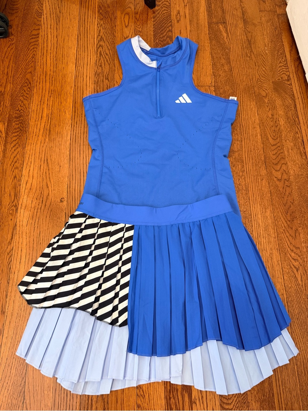 Adidas Tennis AEROREADY Pro Leotard & Pleated Skirt Set - Picture 5 of 10